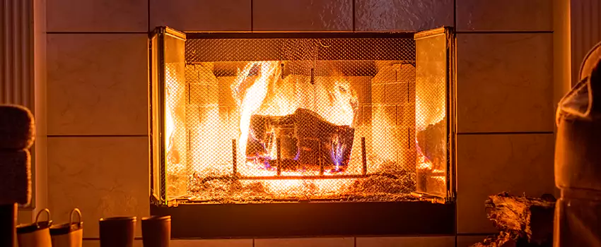 Mendota Hearth Landscape Fireplace Installation in Peekskill, New York