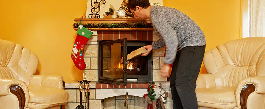 Rusted Metal Fireplace Restoration in Peekskill, New York